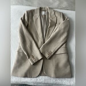 Aritzia Wilfred Generation Blazer | Heather Oat Beige | Medium